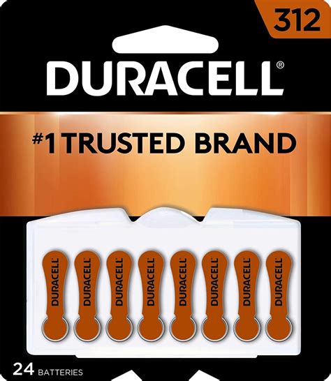 duracell hearing aid batteries size  brown long lasting battery  easytab  ease