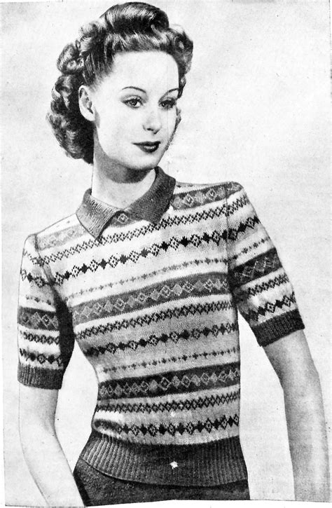 free vintage knitting pattern bestway knitting 1946 a fair isle to use