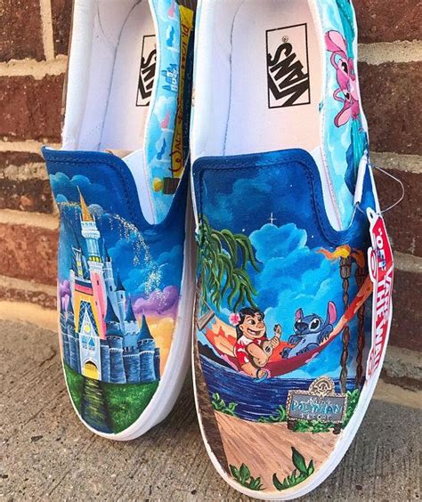 Lilo And Stitch Pianted Shoes Disney Painted Shoes