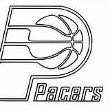 Coloring Nba Printable Pages Indiana Pacers Sheets Basketball sketch template