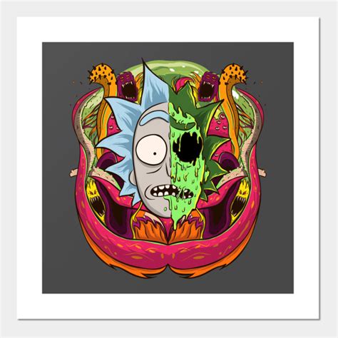 Rick And Morty Aliens Cartoon Posters And Art Prints Teepublic