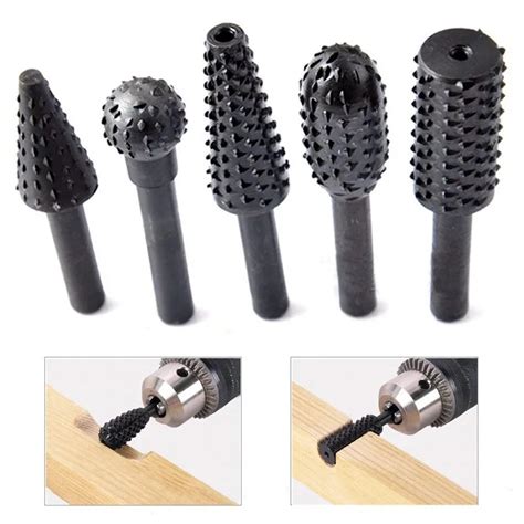 buy pc wood carving file rasp drill bits woodworking tool hss rotary file wood