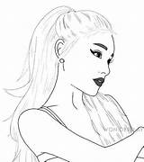 Ariana Ausmalbilder Inspirations Coloringhome sketch template