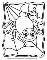 Coloring Halloween Pages Spider Cute Easy Sheets Printable Drawing Color Preschool Fun Web Kids Peasy Template Choose Board Friendly Clipartmag sketch template