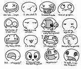 Drawing Emotion Expressions Facial Expression Face Drawings Cartoon Faces Draw Chart Tumblr Comic Reference Human Emotions Coloring Talking Getdrawings Pages sketch template