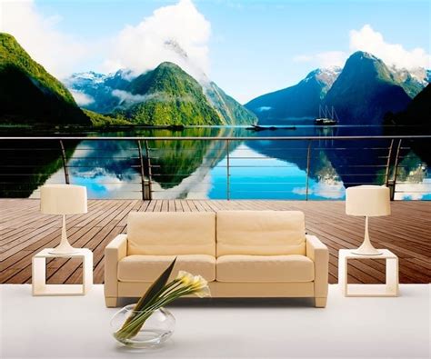 jual wallpaper dinding custom pemandangan alam  gunung