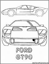 Ford Gt90 sketch template