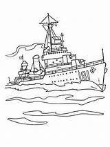 Pages Coloring Boats Ships Printable sketch template