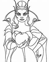 Encantada Princesa Dibujar Enchanted Pegar Bruja Narissa Laminas sketch template