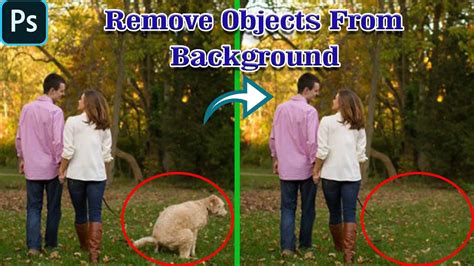 remove objects  background  photoshop easiest  photoshop guide youtube