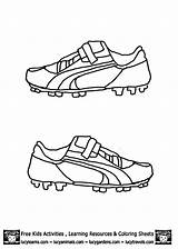 Soccer Coloring Shoe Shoes Pages Kids Boots Football Nike Printable Jersey Print Color Drawing Template Gear Score Idea Sheet Results sketch template