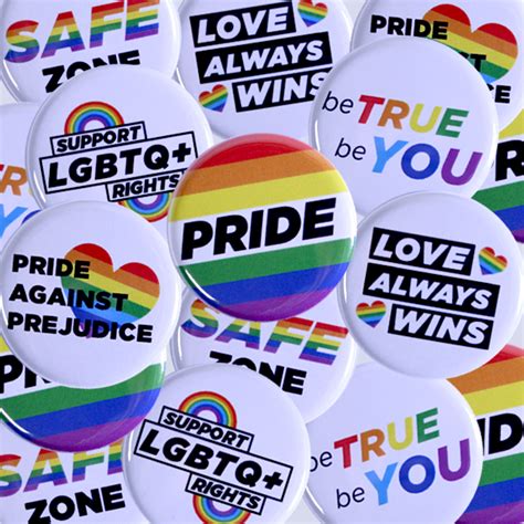 lgbtq pride buttons 1 1 4 white people power press for custom