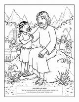 Jesus Lds Children Scripture Readers Study Early Blesses Heals Sick sketch template