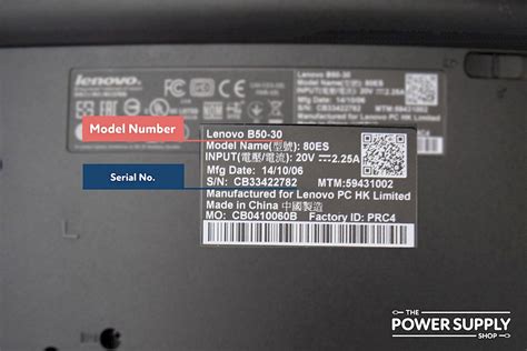 find  model number   laptop  power supply shop