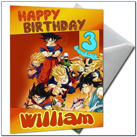 dragon ball  birthday card printable prosecution