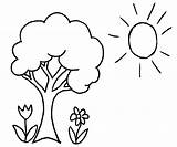 Primavara Colorat Planse Copii Flori Peisaj Copac Roxana Ianuarie Popa Sâmbătă Soare sketch template