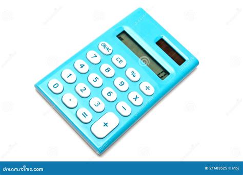 blue calculator stock image image  modern office