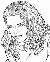 Hermione Coloring Pages Granger Potter Harry Getdrawings sketch template
