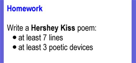 artifact  hershey kiss poem motivating students  work