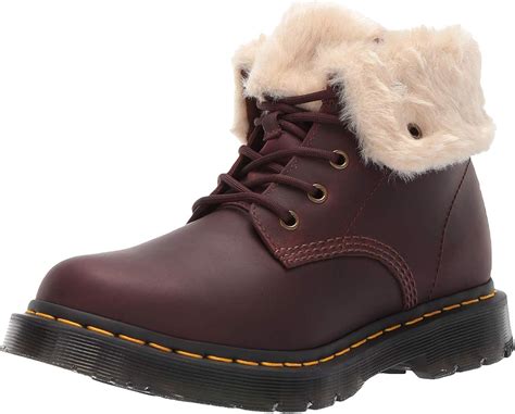 dr martens womens  kolbert winter grip faux fur winter warm boots amazoncouk shoes bags