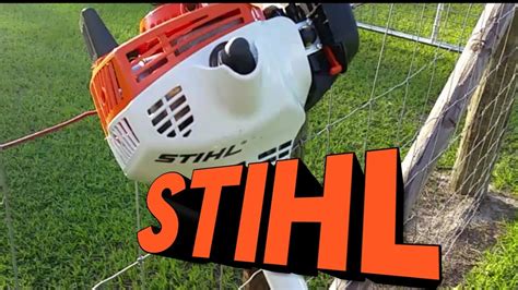 stihl weed eater string trimmer fs  youtube