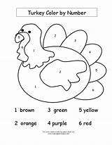 Color Thanksgiving Activities Kids Cut Turkey Number Coloring Pages Printable Children Craft Crafts Young Template Choose Board Activity Kid Erin sketch template