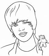 Bieber Justin Coloriage Dessin Coiffure Imprimer Cheveu Coupe Colorier sketch template