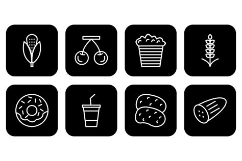 set  food icons