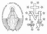 Milagrosa Virgen Medalla Miraculous Catholic Oracion Medallas Milagroso Tatuaje Santísima Cristo sketch template