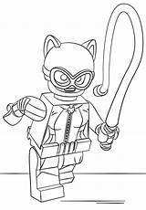 Coloring Pages Catwoman Batman Catwomen Getcolorings sketch template