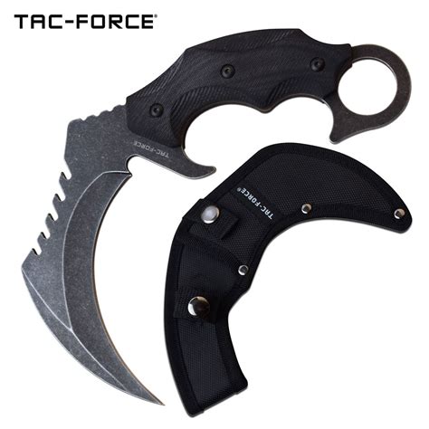 tac force karambit claw fixed blade knife knifewarehouse