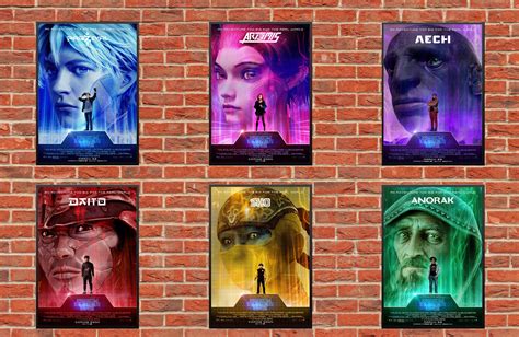ready player   characters artworks  poster set   etsy