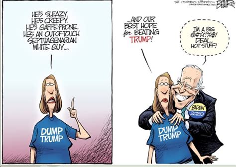 How Joe Biden’s Touching Of Women Is Being Skewered By Cartoonists And