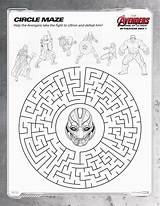 Avengers Marvel Maze Coloring Ultron Printable Sheets Age Pages Printables Mazes Print Superhero Circle Kids Book Pdf sketch template