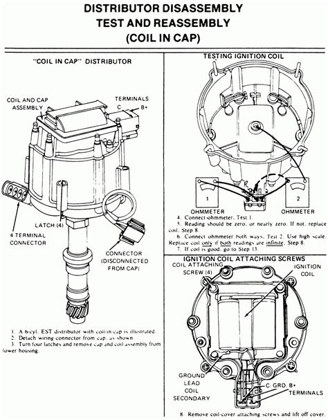 points distributor wiring diagram  chevy