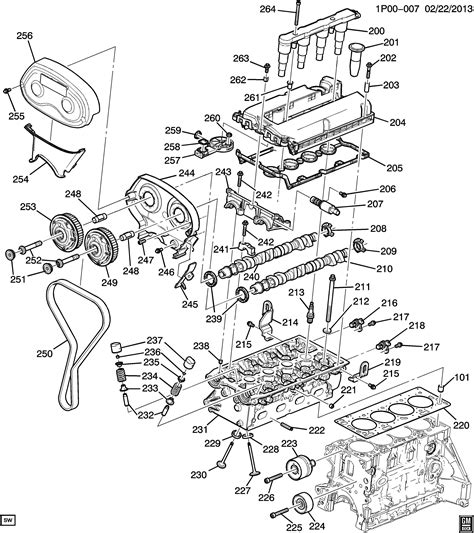 chevy cruze engine parts diagram