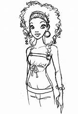 Barbie Coloring Pages Girl Printable African American People Print Sheets Sheet Lil Wayne Book Women Woman Kids Color Ethnic Awesome sketch template