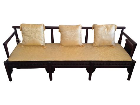 asian chinese rosewood sofa chairish