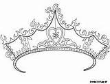 Princess Tiara Crowns Coronas Tiaras Princesas Alley Moldes Coloriage Dibujo Mediafire Kronen Pinu Zdroj Omalovánky sketch template