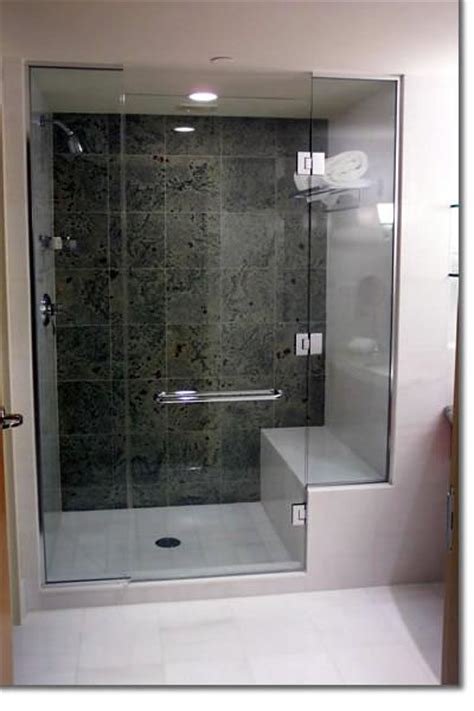 Custom Shower With Bench Seat Shower Light Custom Glass