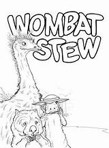 Wombat Emu Stew Schnabeltier Platypus sketch template