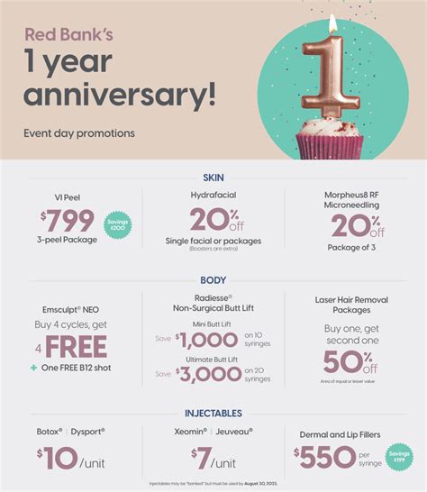 red bank  year anniversary evolve med spa