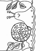Snail Coloring Caracol Schnecke Caracoles Kostenlos Kleurplaat Ausdrucken Slak Malvorlagen Kleurplaten Ausmalbild Slug Escargot Hellokids Insect Caracola Animais Automne Acw sketch template