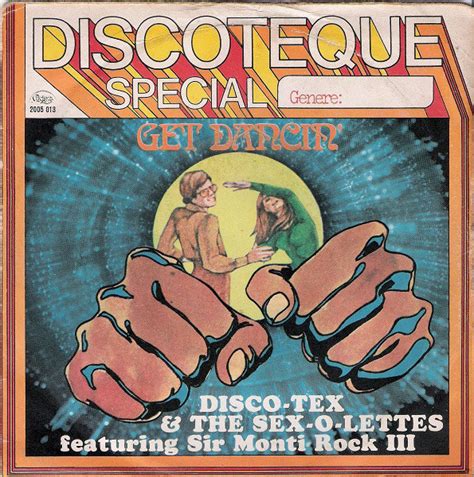 Disco Tex And His Sex O Lettes Featuring Sir Monti Rock Iii Get Dancin