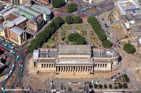 aeroengland aerial photograph  st georges hall liverpool