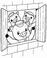 Pigs sketch template