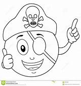 Patch Eye Coloring Template Pages Pirate Smiley sketch template