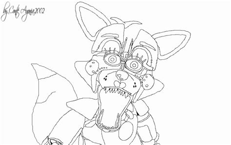 funtime foxy coloring pages coloring home