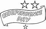 Independence Coloring Pages Sheets Patriotic Banner Kids Printables Print sketch template