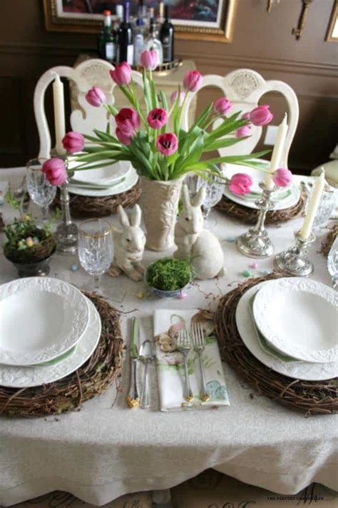 gorgeous diy easter tablescape decorating ideas  spring